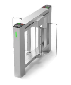 ZKTECO Swing Barrier Turnstile (Additional Lane)-Slave