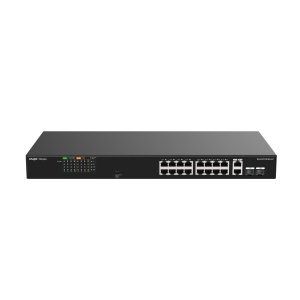 16-Port 10/100 Mbps with 2-Port Gigabit Unmanaged PoE Switch