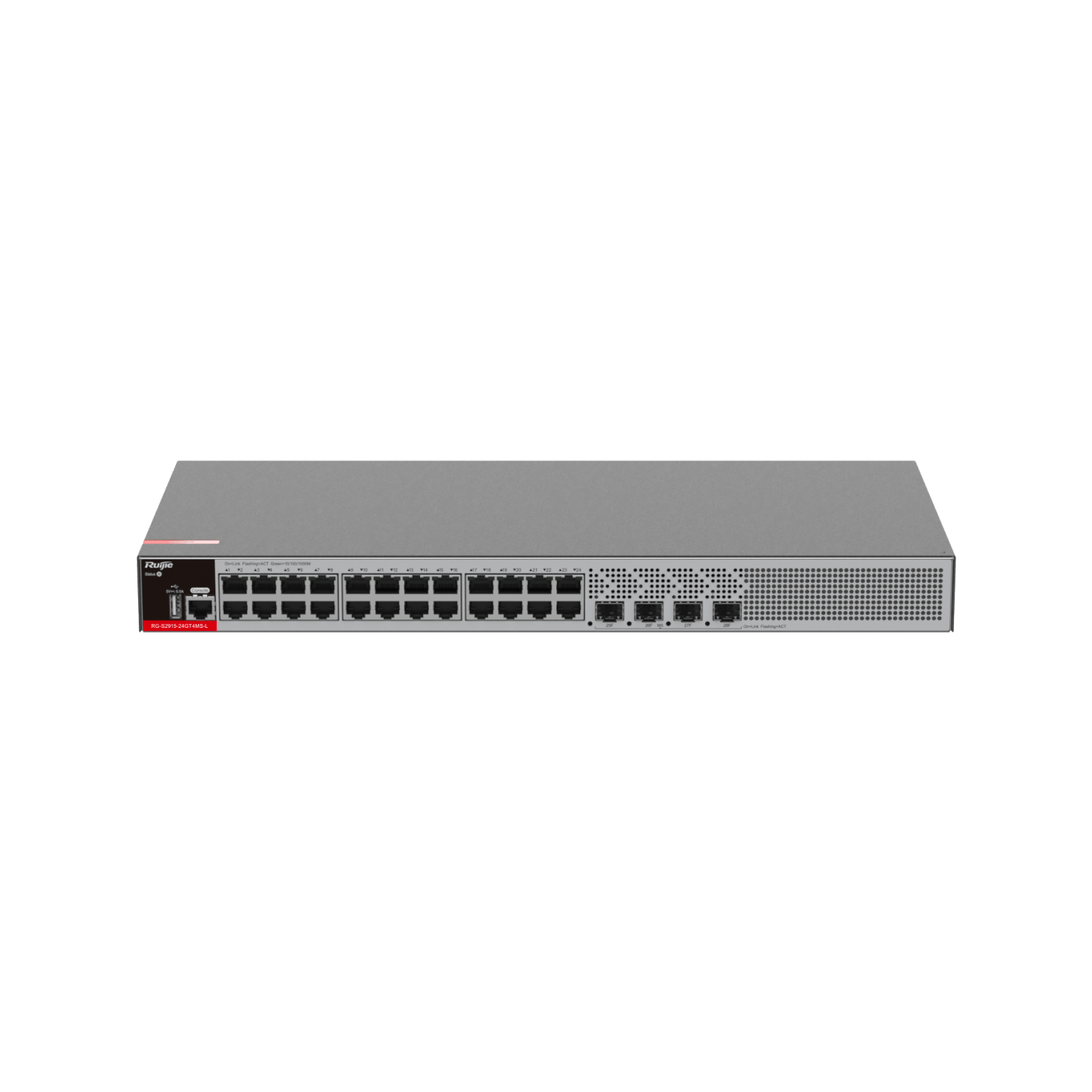 24-Port 1GE RJ45 L2+ Managed PoE+ Switch
