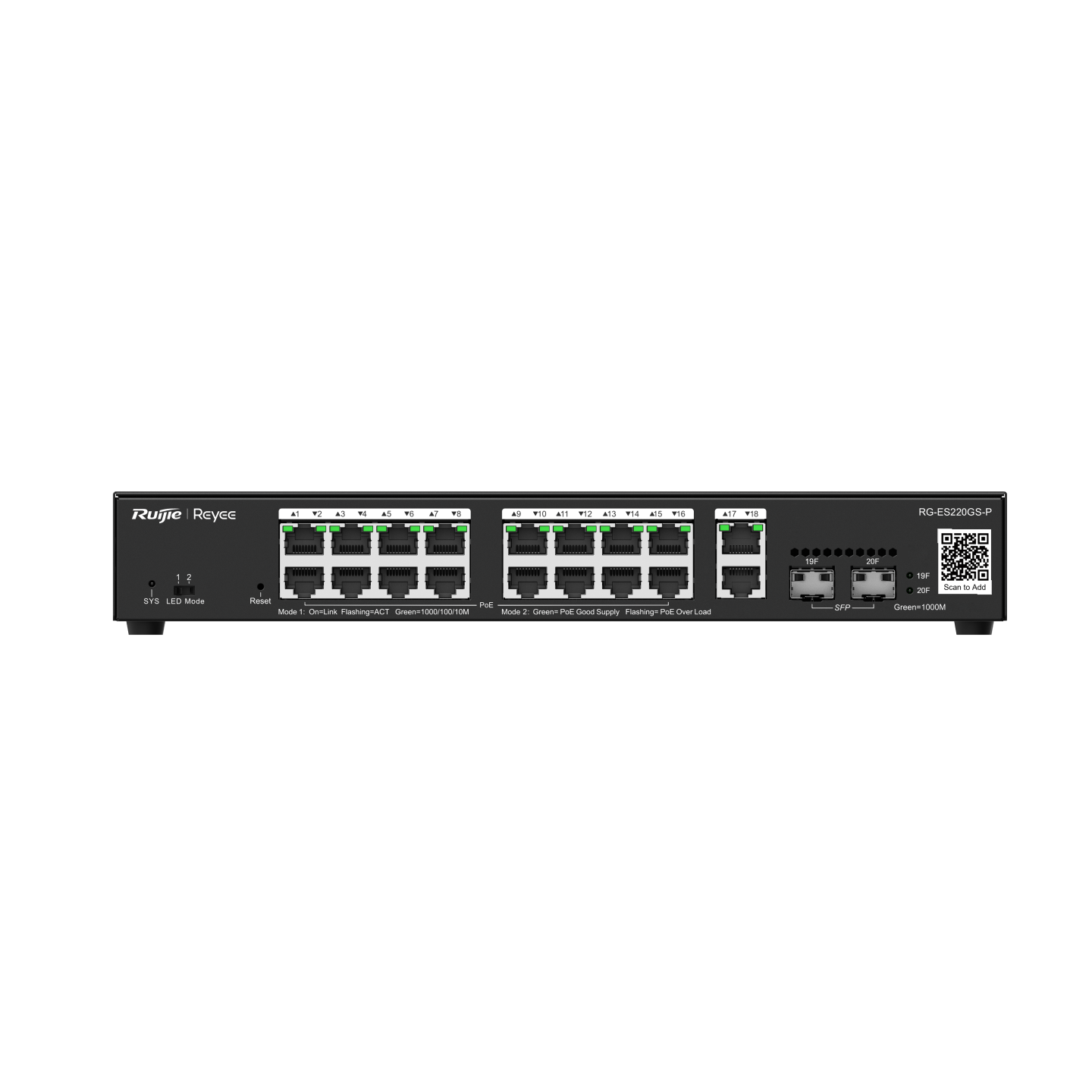 20-Port Gigabit Smart Cloud Managed PoE Switch - Image 2